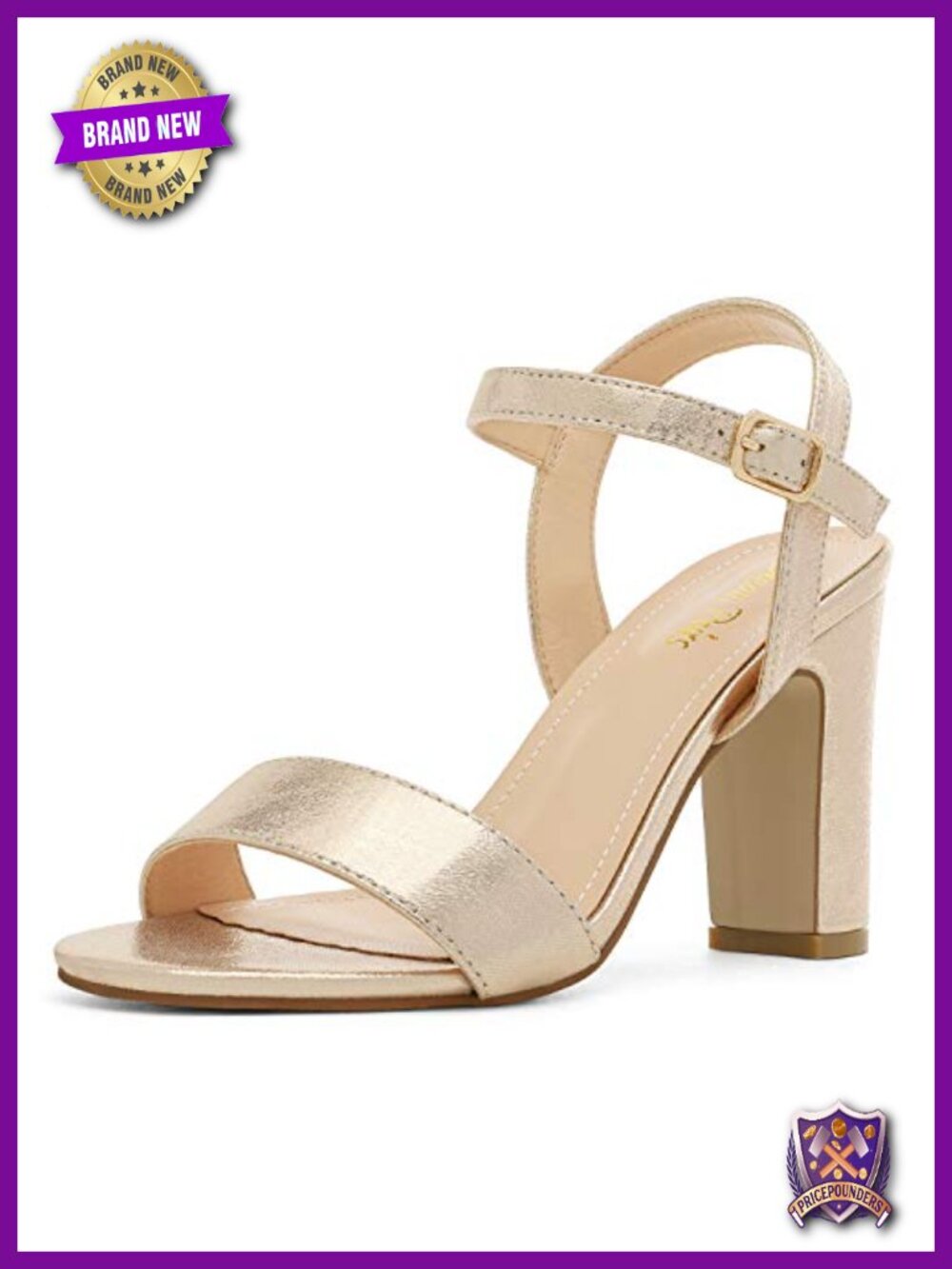Chunky Heel Open Toe Ankle Strap Block Heel Sandals Pumps